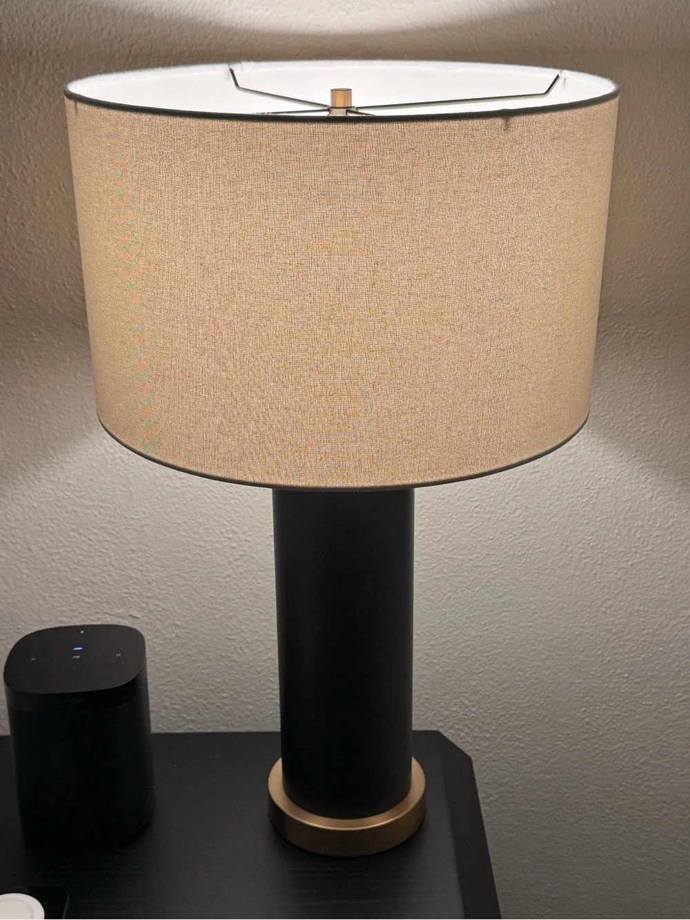 West Elm Pillar Table Lamp Base Dark Bronze Brass 25